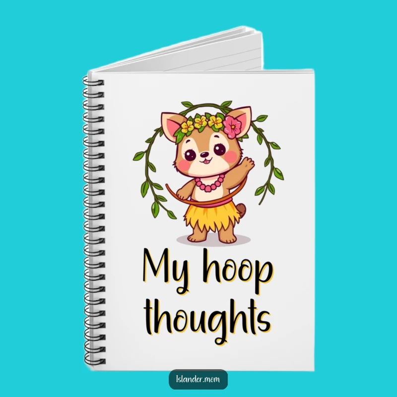 Funny Islander Animal Hula Hoop Notebook: Jot Down Laughs in Tropical Style
