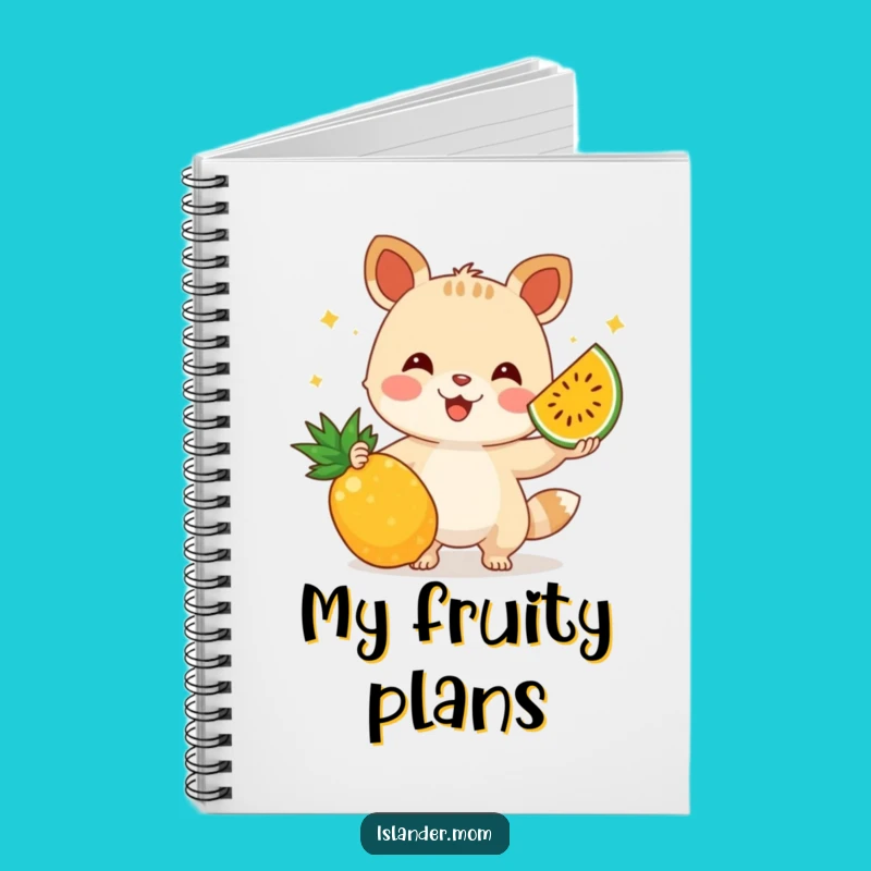 Funny Juggling Fruit Animal Notebook: Jott Down Ideas with Tropical Flair!