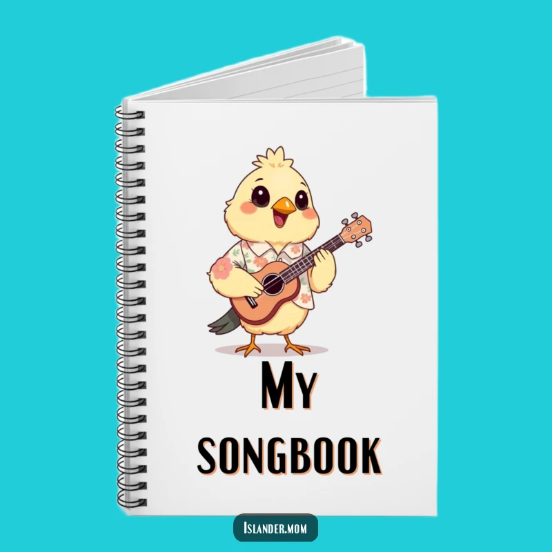 Funny Mama Bird Notebook: Musical Notes and Floral Designs