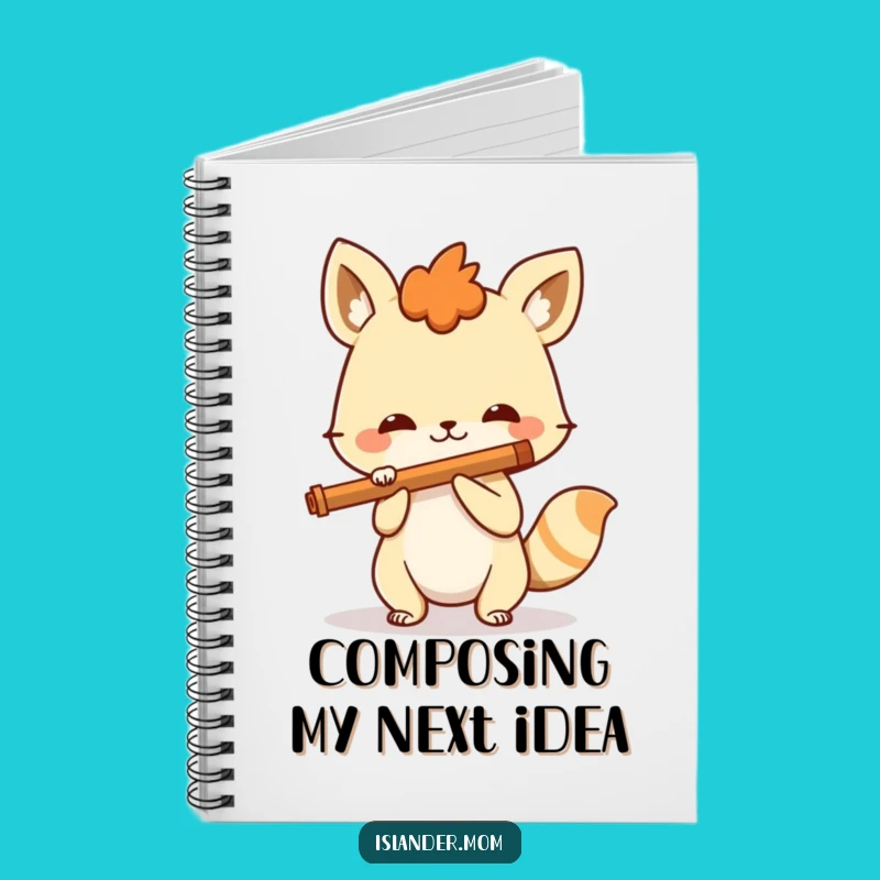 Funny Spirited Animal Flute Notebook: Compose Your Thoughts