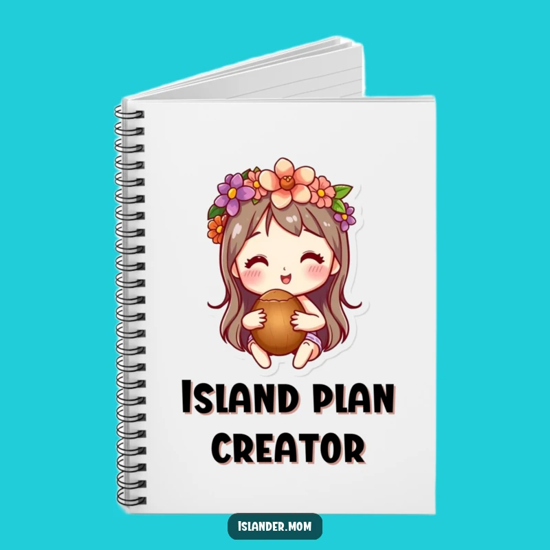 Funny Flower Crown Coconut Notebook: Journal Your Getaway, Perfect Funny Gift