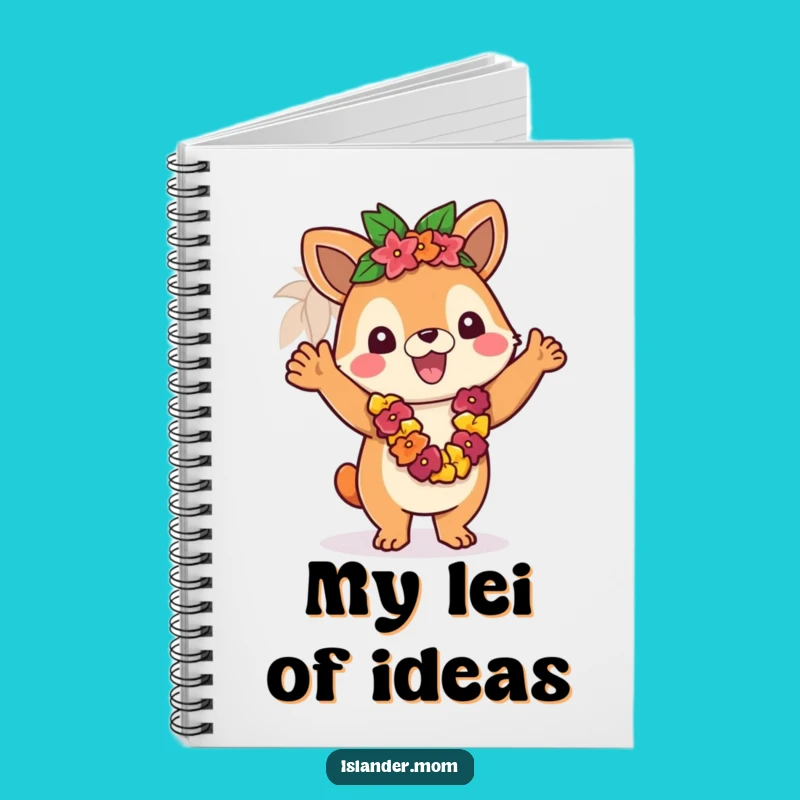 Funny Islander Lei Greeting Notebook - Tropical Journal for Welcoming Ideas