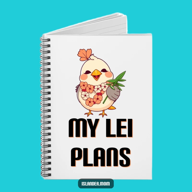 Funny Mama Bird Notebook: Tropical Notes and Happy Thoughts with Lei Bird