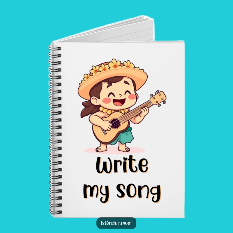 Funny Islander Ukulele Notebook - Jot Down Your Melodies and Ideas