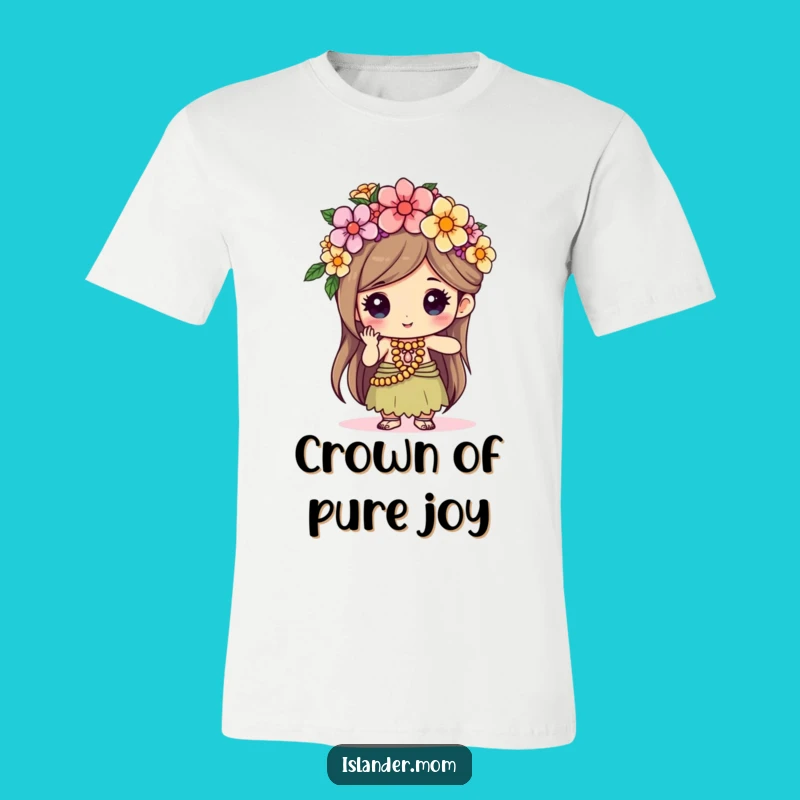 Funny Flower Crown Islander T-Shirt - Artistic Craft Tee Gift