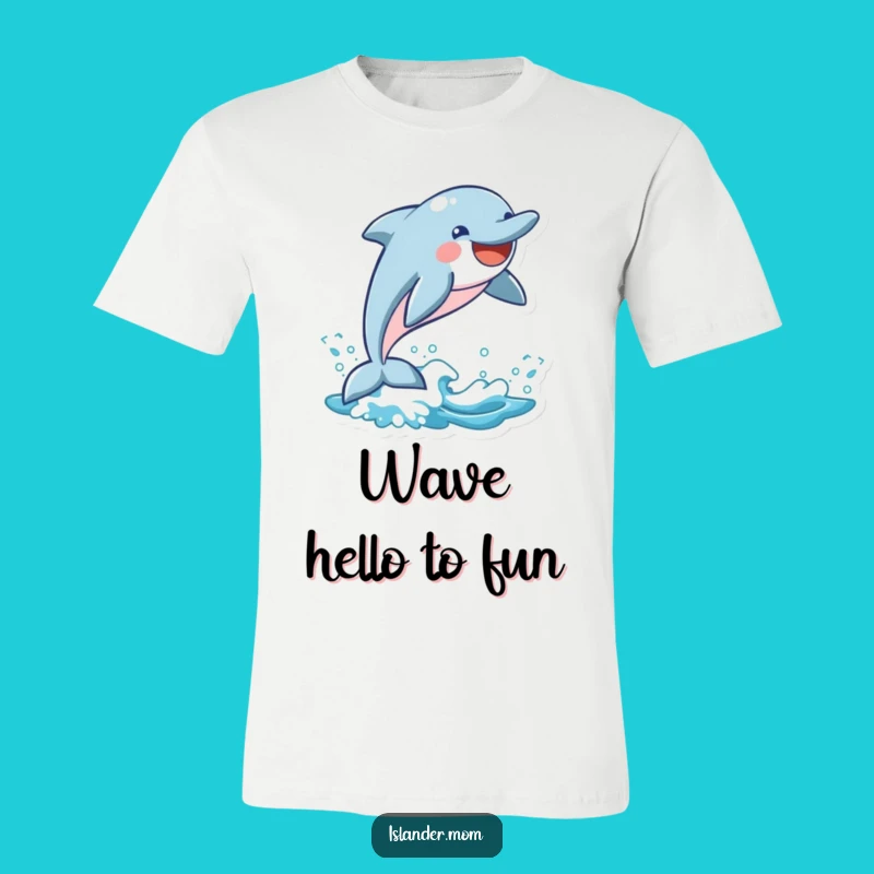 Funny Dolphin Wave Leap T-Shirt: Playful Ocean Lover Tee Funny Gift