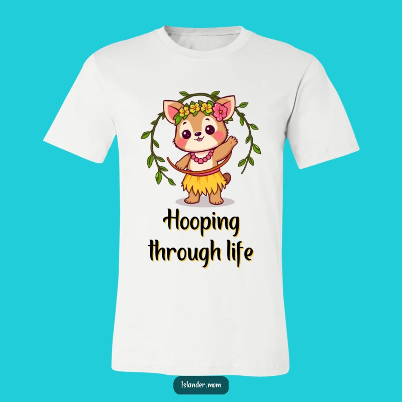 Funny Kawaii Islander Animal Hula Hoop Tee: Hilarious Tropical Outfit for Fun Lovers