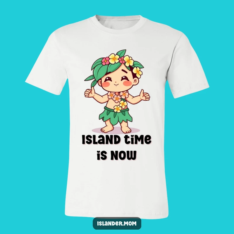 Funny Kawaii Islander T-Shirt: Tropical Dancer Character Beach Tee Gift