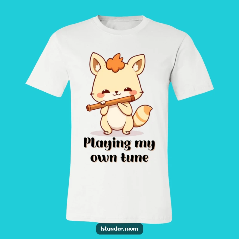 Funny Spirited Animal Flute T-Shirt: Wear Your Musical Joy