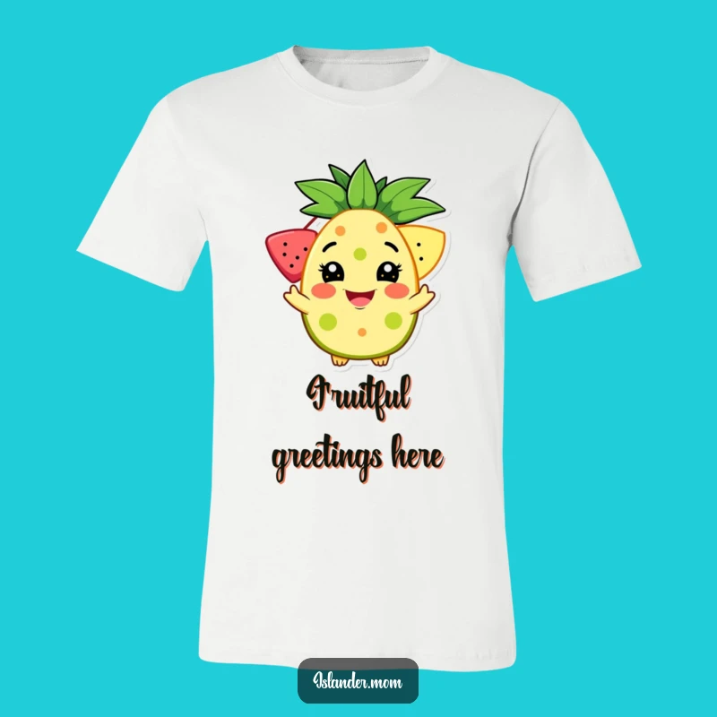 Funny Tropical Fruit Offer T-Shirt - Grinning Welcoming Tee