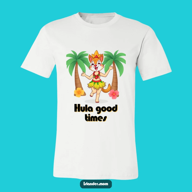 Funny Islander Mom T-Shirt - Delightful Grass Skirt Dancer Tee