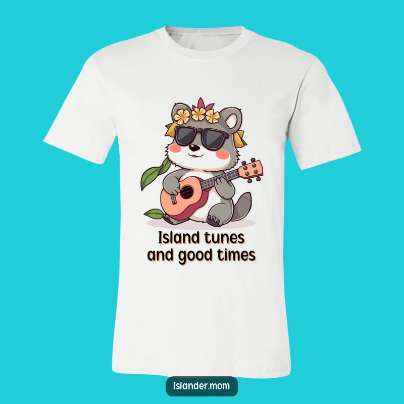Funny Islander Animal T-Shirt: Ukulele Player Jam for Music Lovers