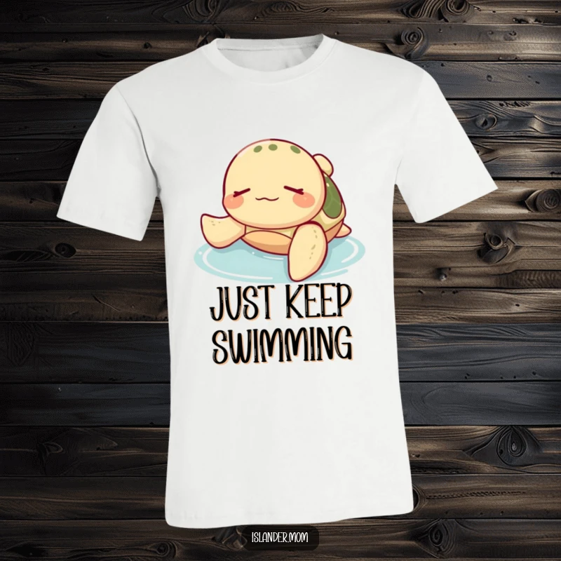 Funny Sea Turtle T-Shirt: A happy sea turtle floats on its back with eyes closed, embodying ultimate relaxation and ocean calm.