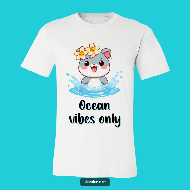 Funny Cheerful Islander Animal T-Shirt: Island Vibes Ready!