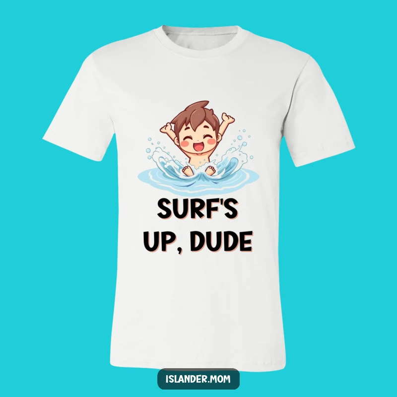 Funny Islander Ocean Splash T-Shirt - Playful Beach Fun Tee