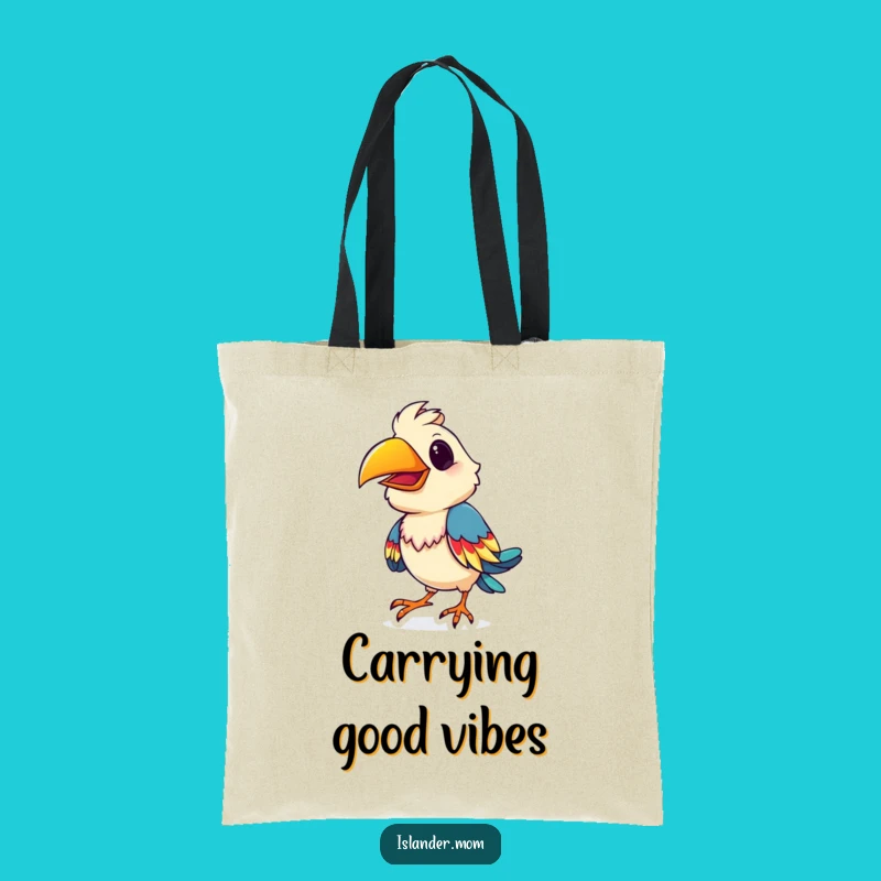 Funny Bird Shimmy Tote Bag: Carry Your Color and Fun