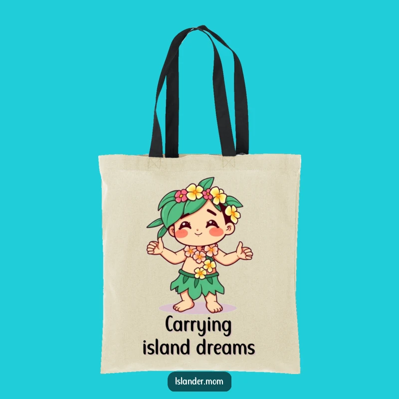 Funny Kawaii Islander Tote Bag: Tropical Dancer Accessory Gift