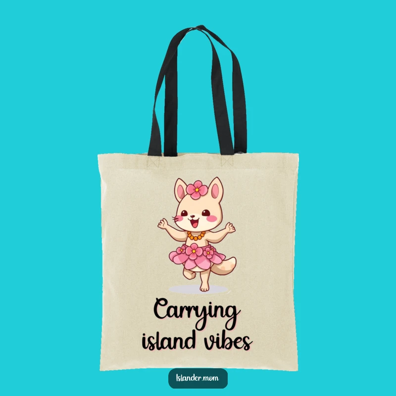 Funny Tropical Tote Bag, Hilarious Island Animal Dancer Beach Bag