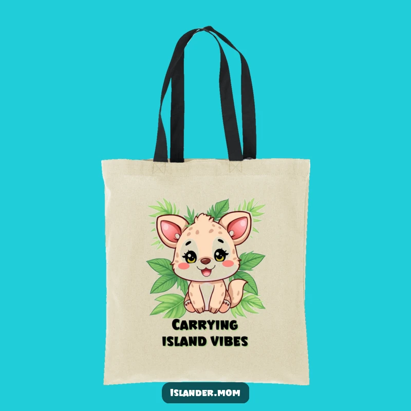 Funny Animal Palm Leaf Tote Bag: Carry Your Sunshine and Smiles