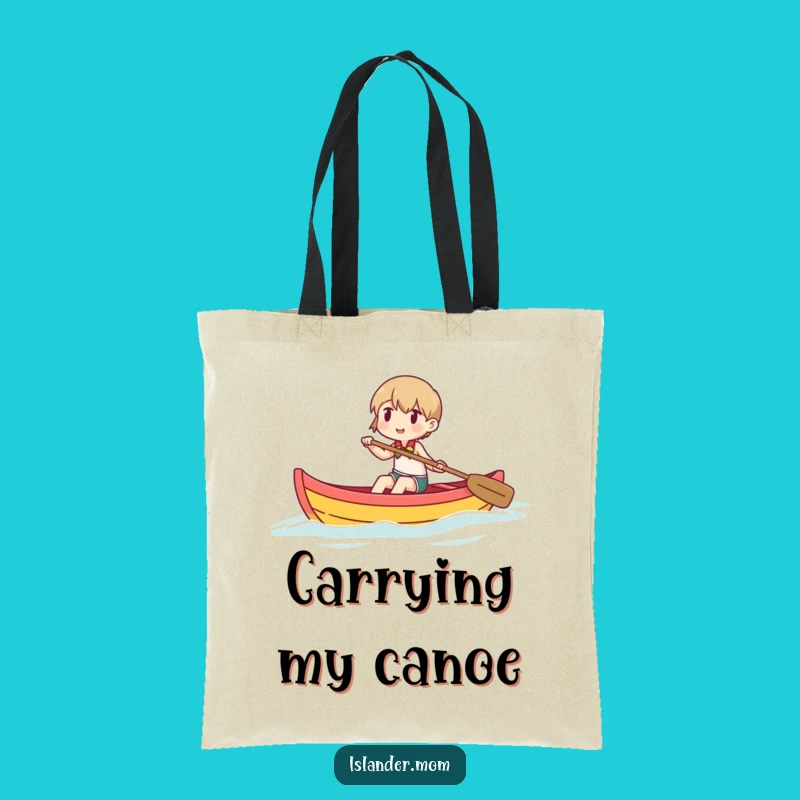 Funny Paddling Canoe Tote Bag: Carry Your Adventure, Perfect Funny Gift