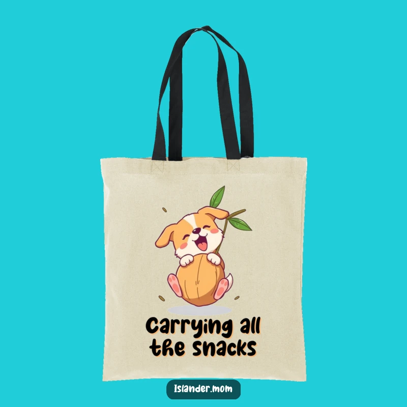 Funny Dog Coconut Catch Tote Bag: Carry Your Laughs with Canine Charm