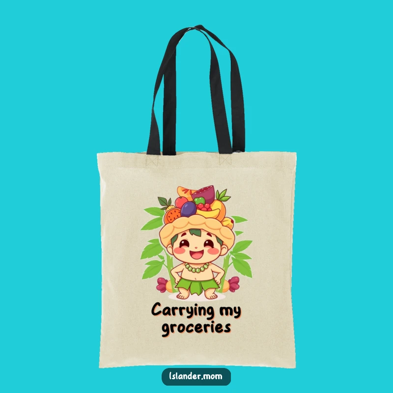 Funny Fruit Balance Tote Bag: Carry Your Goods with Cute Islander's Skill, Funny Gift