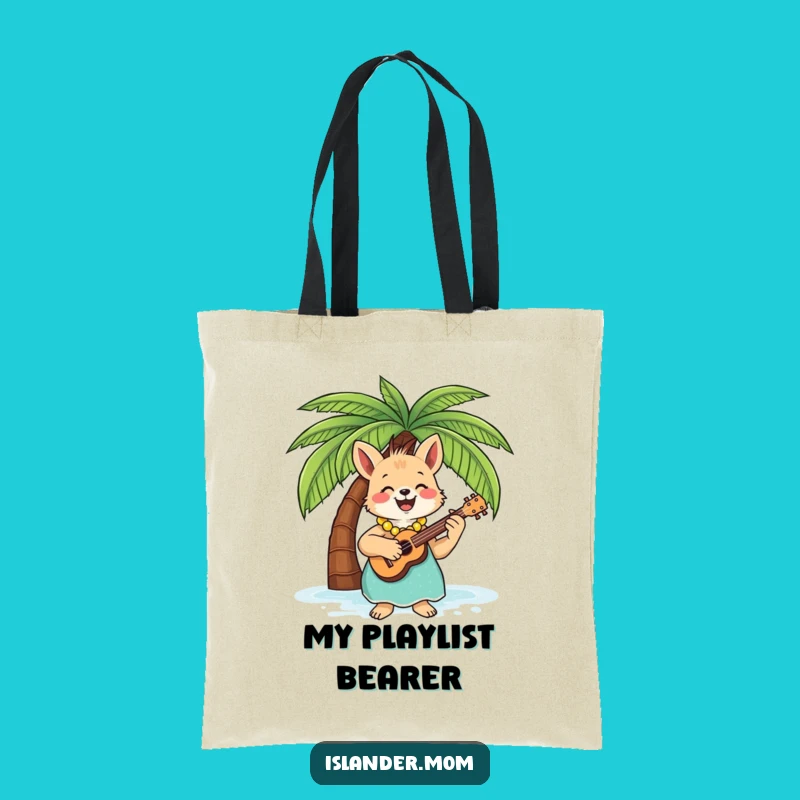Funny Ukulele Islander Mom Animal Tote Bag - Your Tropical Music Carrier!