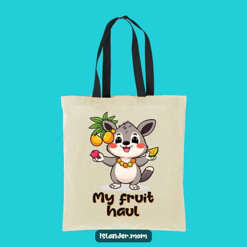Funny Kawaii Juggling Animal Tote Bag - Hilarious Tropical Accessory for Errands